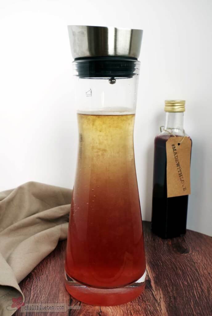 Himbeer-Kirsch-Eistee