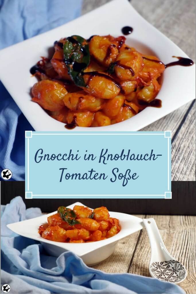 Gnocchi in Knoblauch-Tomaten Soße