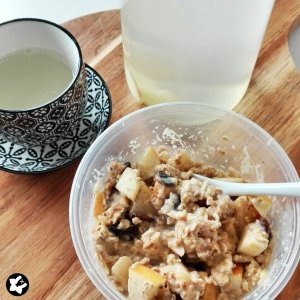 Apfelkuchen Oatmeal Pudding von Eine Prise Lecker