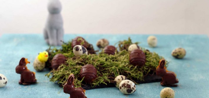 Saftige Karottenmuffins mit perfekter Schokoladenglasur. #Ostern #laktosefrei | chilibluetendotcom