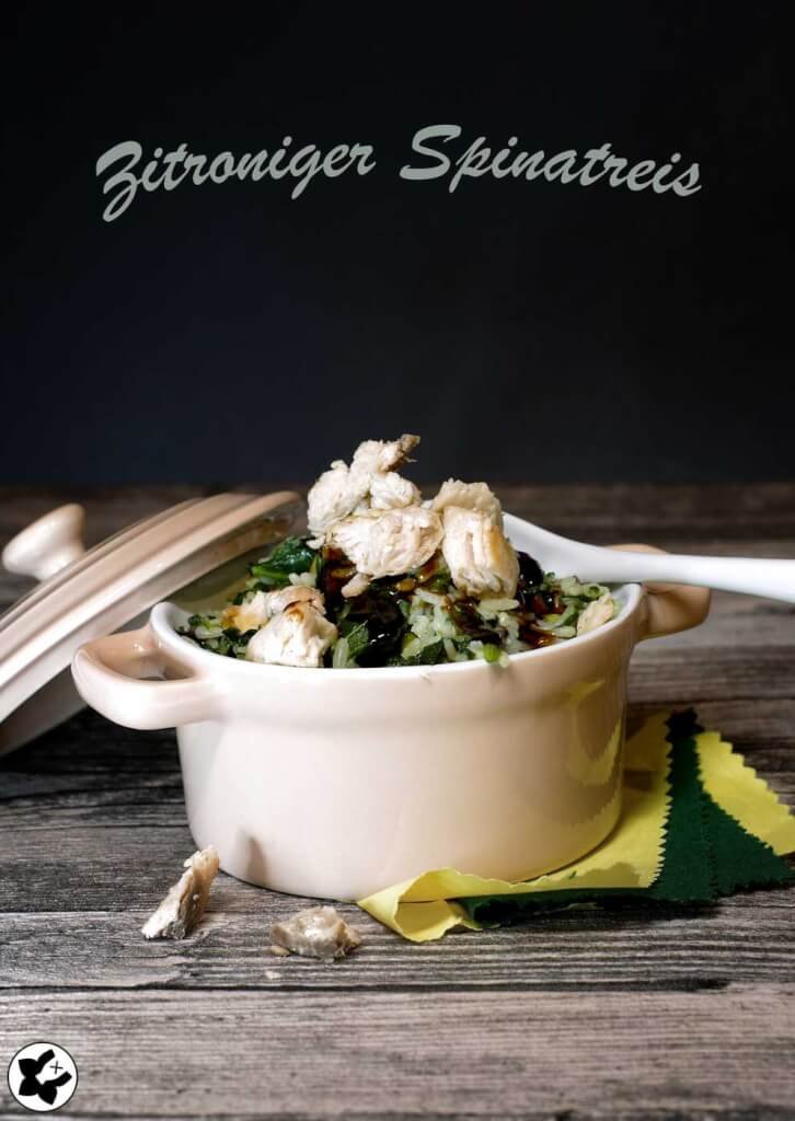 chilibluetendotcom Zitoniger Spinatreis mit Lachs