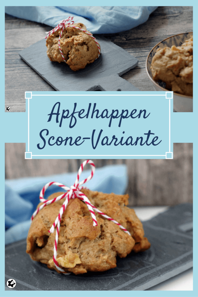 Apfelhappen - eine laktosefreie Scones Variante | chilibluetendotcom
