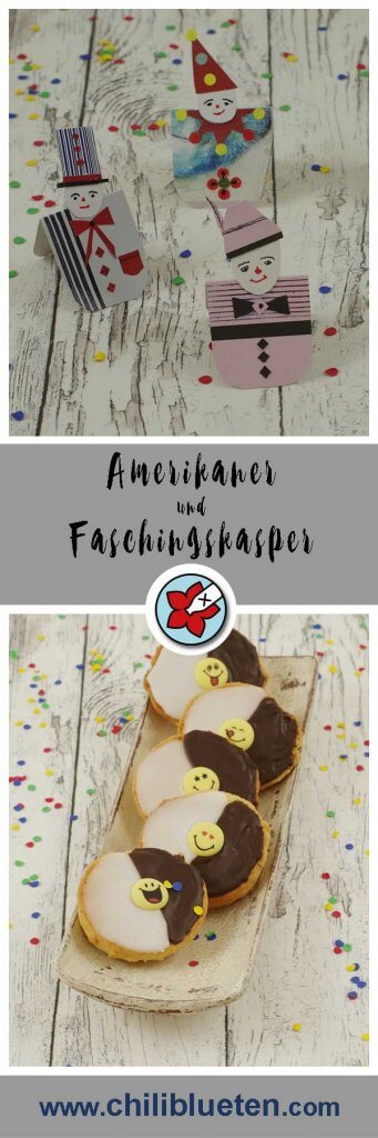 Laktosefreie Mini-Amerikaner und Faschingskasper aus recycleten Materialien | #laktosefrei chilibluetendotcom