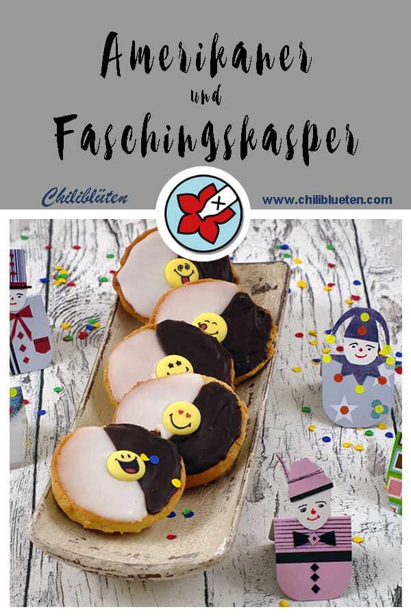Laktosefreie Mini-Amerikaner und Faschingskasper aus recycleten Materialien | #laktosefrei chilibluetendotcom