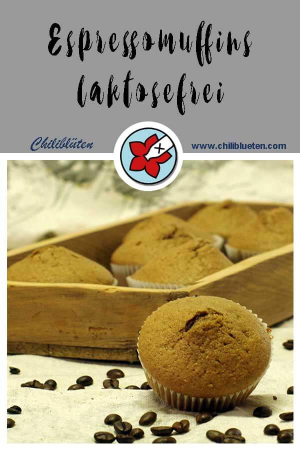 Espressomuffins als kleine Muntermacher. Perfekt geeignet als Frühstück to go #laktosefrei #fruktosearm | chilibluetendotcom
